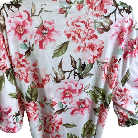 Show Me Your Mumu ROBE Womens One Size OS Brie Pink Floral Belted - Picture 12 of 13